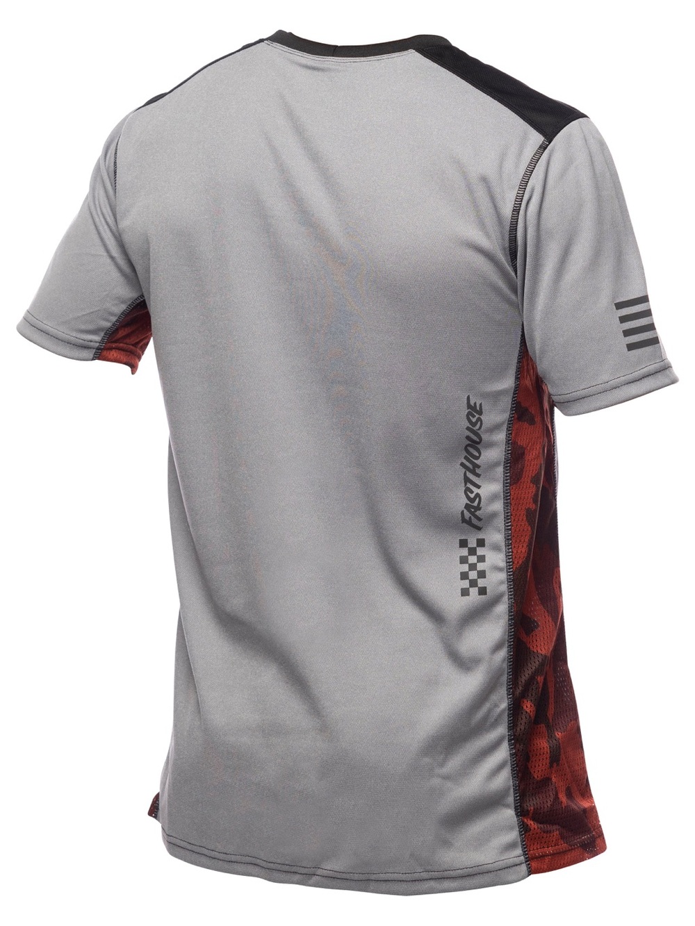 Fasthouse Classic Acadia Short Sleeve MTB Jersey Heather Gray - Size Large - Picture 2 of 10